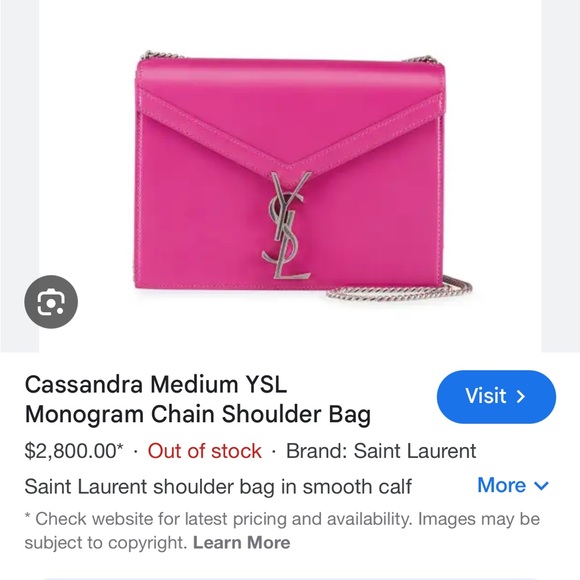 Cassandra Monogram YSL purse - - Picture 6 of 7